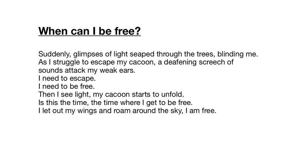 When can I be free_